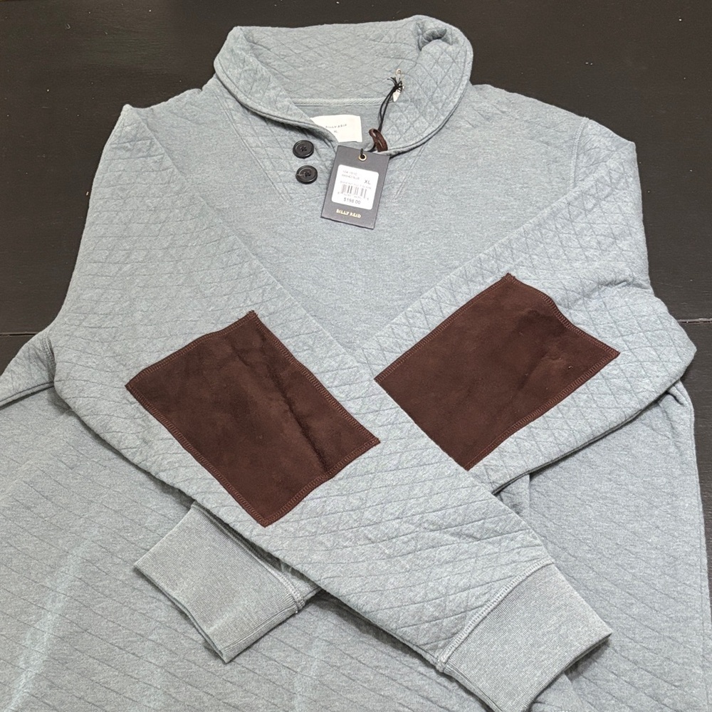 NEW WITH TAGS Billy Reid Gray Quilted Jacket